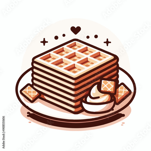 wafer, food, snack, dessert, sweet, crispy, tasty, waffle, biscuit, cream, delicious, chocolate, brown, cookie, pastry, closeup, crunchy, semiconductor, background, isolated, chip, white, cocoa, circu