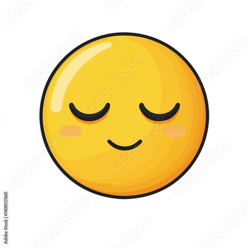 Modern illustrations of calm expression emoticons are available, featuring colored icons suitable for website design