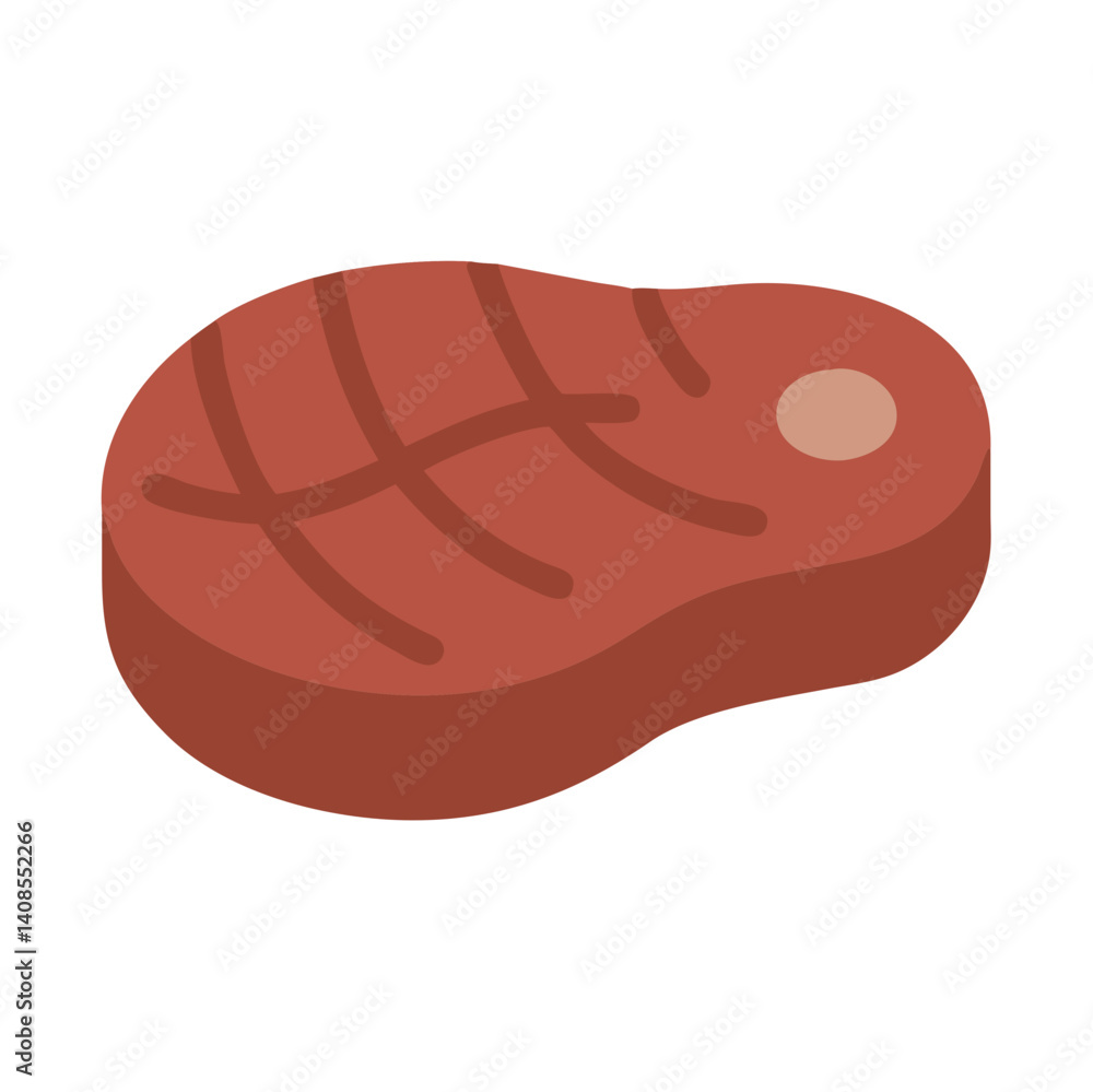Delicious Grilled Steak: Icon, Illustration, and Vector Graphics Delicious Grilled Steak: Icon, Illustration, and Vector Graphics