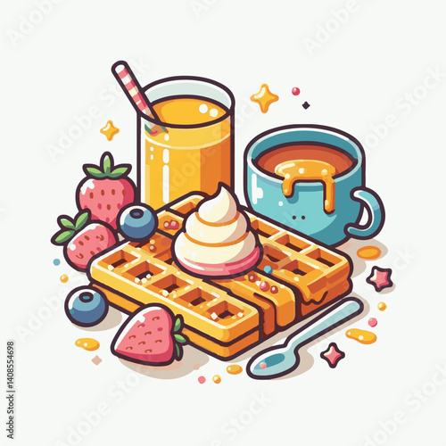 food, waffle, dessert, breakfast, background, pastry, sweet, snack, delicious, illustration, homemade, lunch, tasty, crispy, bakery, fresh, white, baked, meal, belgian, wafer, cream, cake, golden, str