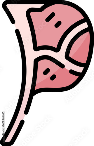 tomahawk illustration on a white background     