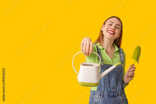 Beautiful young woman with ...