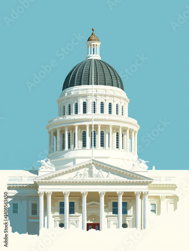 California State Capitol building in Sacramento, California