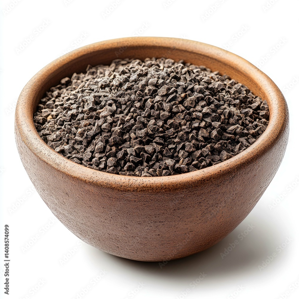 Artisan Dark Chocolate Nibs in a Rustic Bowl: A Gourmet Culinary Delight Artisan Dark Chocolate Nibs in a Rustic Bowl: A Gourmet Culinary Delight