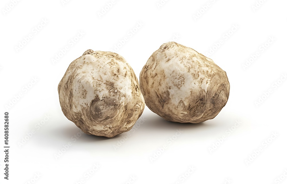 Raw Organic Root Vegetables on White Background for Culinary Use Raw Organic Root Vegetables on White Background for Culinary Use