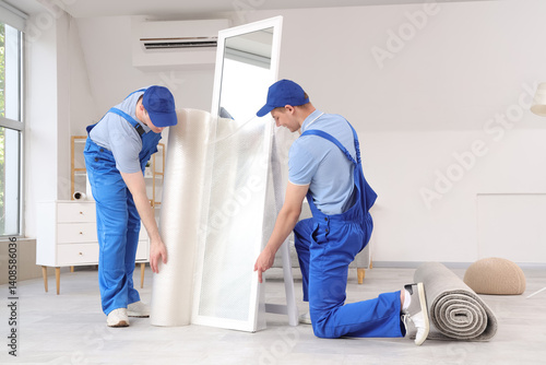 Loaders covering mirror wit...