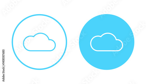 Cloud icon vector. cloud sign and symbol