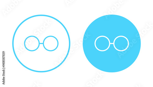Glasses icon vector. Glasses sign and symbol