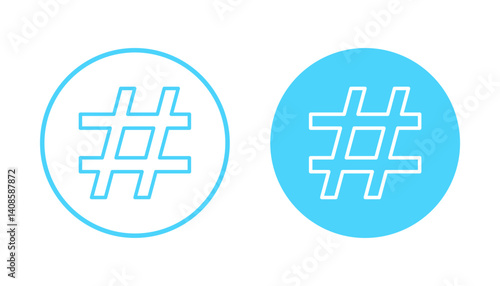 Hashtag icon vector. hashtag sign and symbol