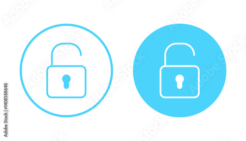 Unlock icon vector. Unlock sign and symbol. unlocked padlock icon