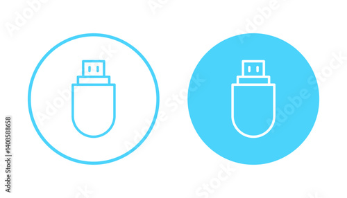 Usb icon vector. Flash disk sign and symbol. flash drive sign.