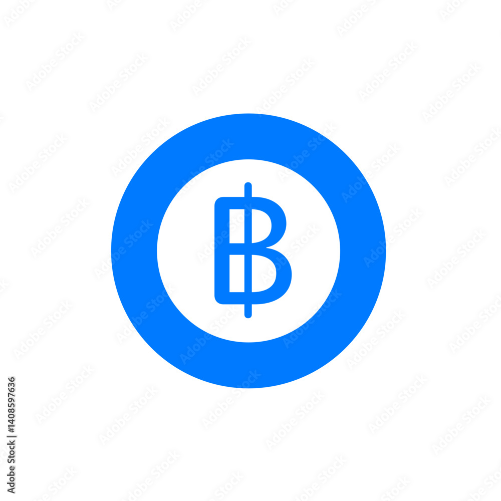 Baht Ring Icon Baht Ring Icon
