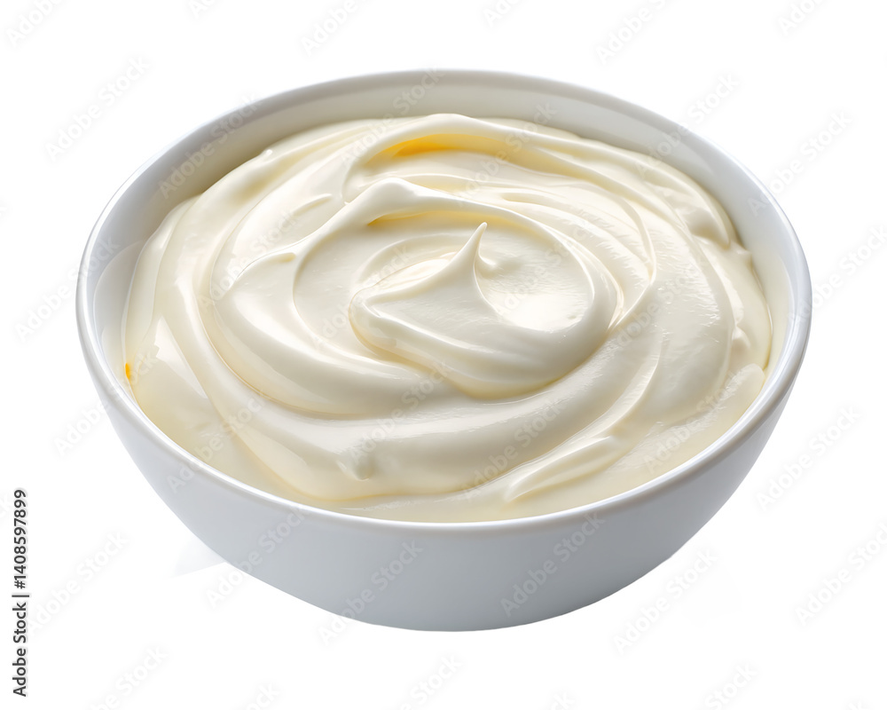Sour Cream in Bowl, Creamy Dairy Topping, Fresh Sour Cream, Delicious Dip for Snacks Sour Cream in Bowl, Creamy Dairy Topping, Fresh Sour Cream, Delicious Dip for Snacks