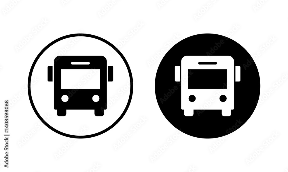 Bus icon vector illustration. bus sign and symbol. transport symbol Bus icon vector illustration. bus sign and symbol. transport symbol