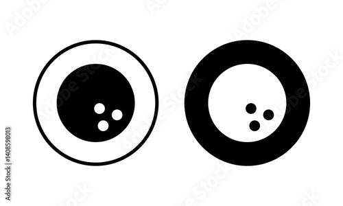 Bowling icon vector illustration. bowling ball and pin sign and symbol.