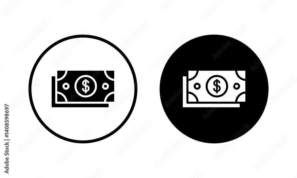 Money icon vector illustration. Money sign and symbol Money icon vector illustration. Money sign and symbol