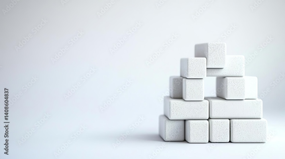Minimalist design with stacked white blocks. Tabletop Games Day Minimalist design with stacked white blocks. Tabletop Games Day
