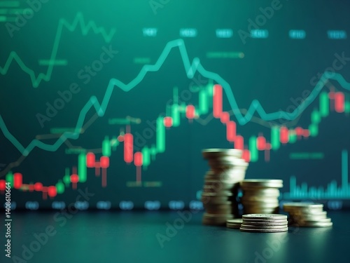 Financial Market Analysis: Stock Charts, Investment Trends, and Financial Growth.