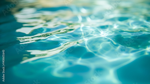 Abstract Light Patterns on Water Surface