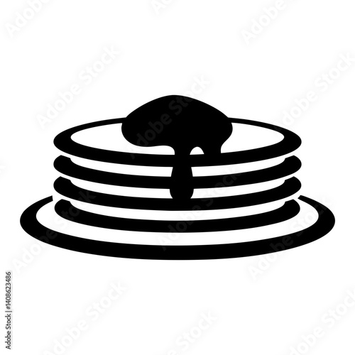 A Delicious Stack of Pancakes Drizzled with Syrup on a Plate