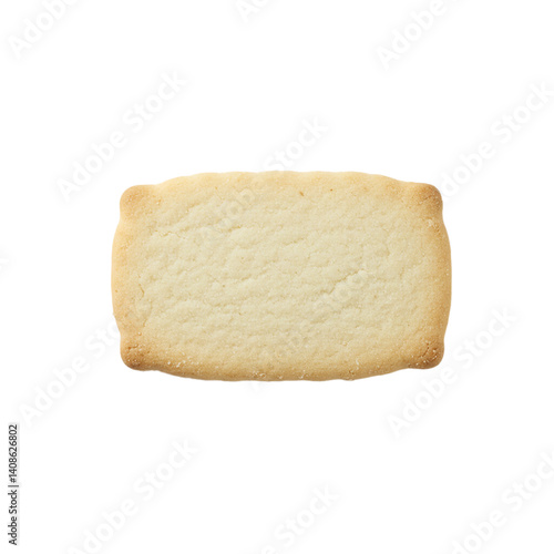 classic white biscuits isolated on white Background