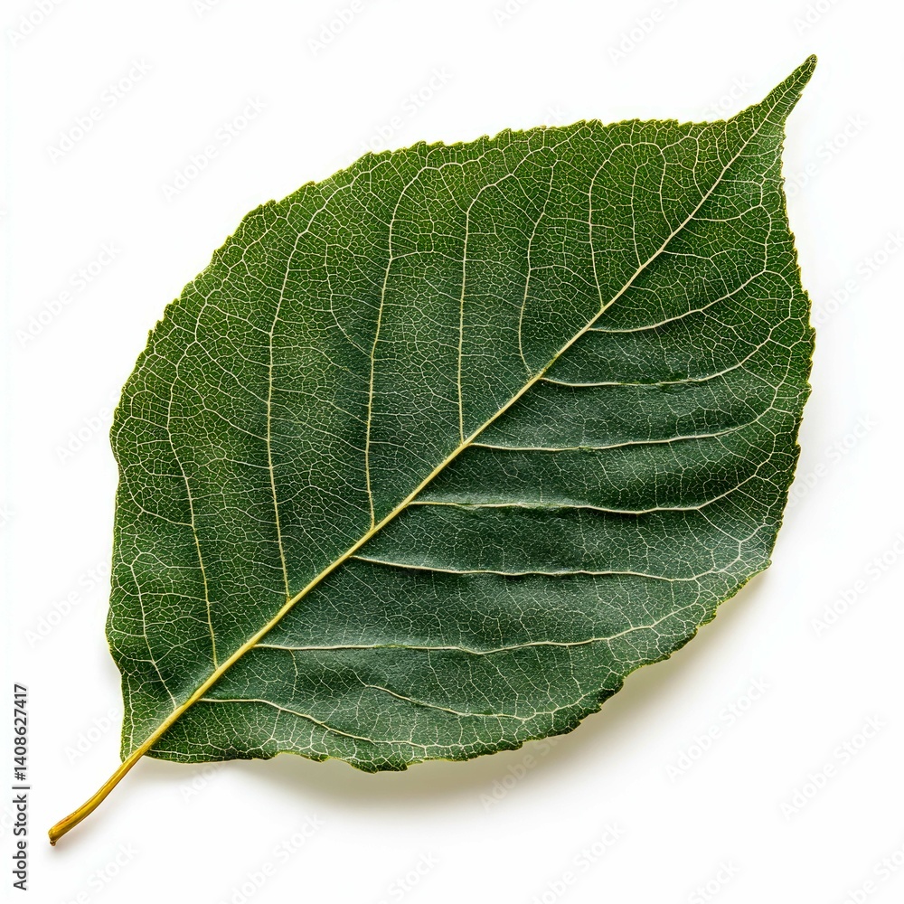 Close-up of a Vibrant Green Leaf: Botanical Macro Photography Close-up of a Vibrant Green Leaf: Botanical Macro Photography