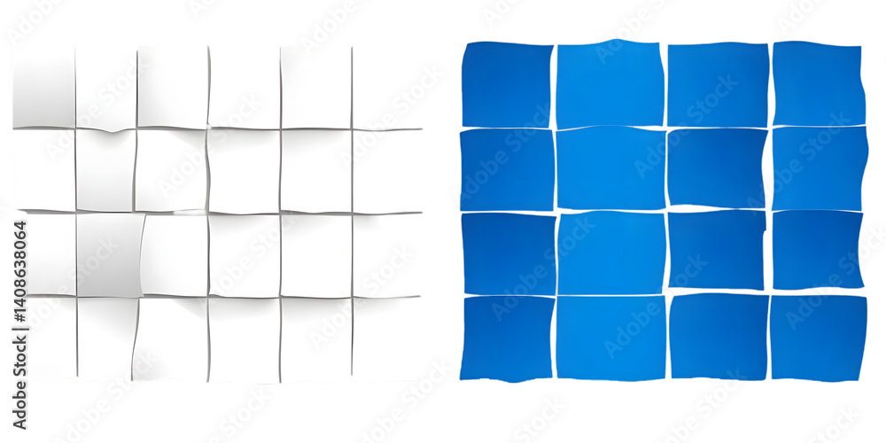 custom made wallpaper toronto digitalAbstract Geometric Arrangement of White And Blue Paper Squares Background