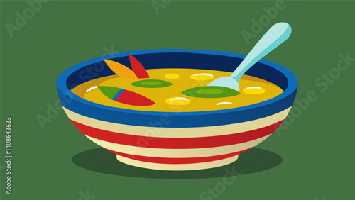 As I savor each bite I can almost taste the history and culture of Colombia passed down through generations in this humble yet delicious soup.. Vector illustration