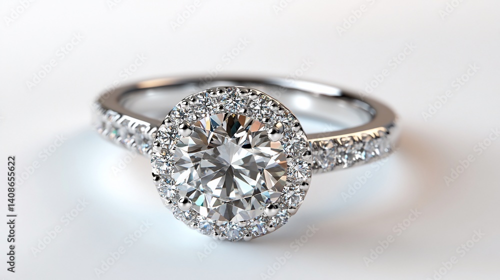 Halo Diamond Engagement Ring: Sparkling Elegance and Timeless Design Halo Diamond Engagement Ring: Sparkling Elegance and Timeless Design