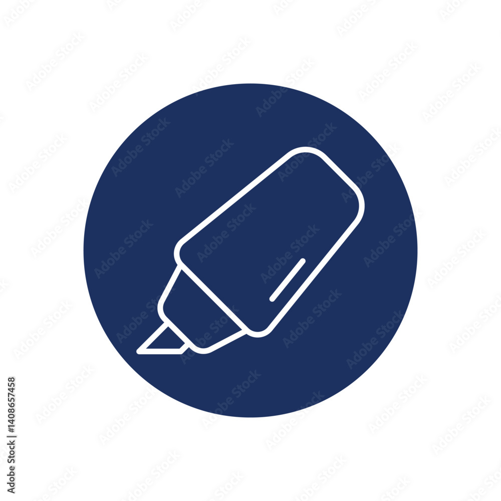 Highlighter icon vector stock illustration Highlighter icon vector stock illustration