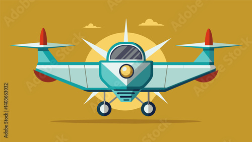 The aircrafts wings are designed with builtin failsafe mechanisms which can be activated in case of structural damage allowing the aircraft to safely land even with limited. Vector illustration