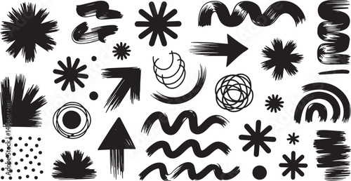 Minimalist White Line Art Graphic Design – Elegant Clip Art for Creative Projects