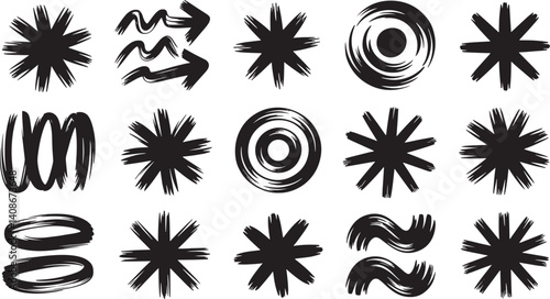 Clean White Line Art Design - Abstract