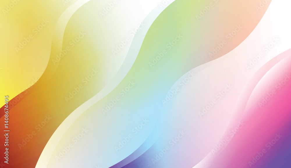 Obraz premium Template Modern Background With Curves Lines. For Elegant Pattern Cover Book. Vector Illustration with Color Gradient.