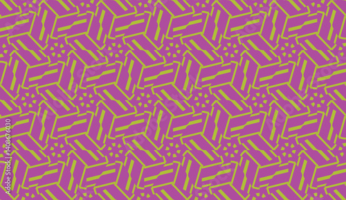 Design pattern with abstract modern ornament. Triangles style. Vector Seamless illustration.