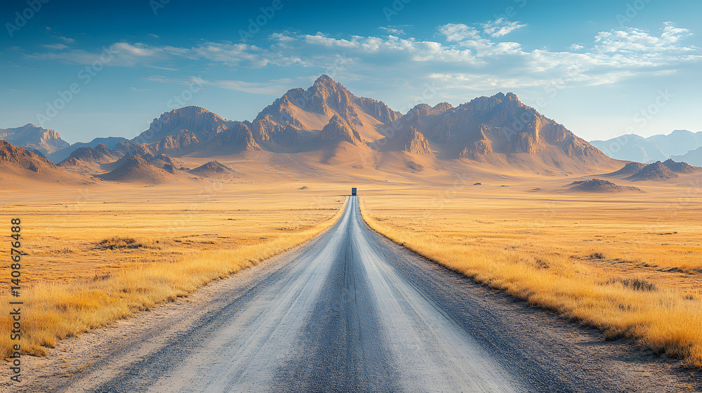 Fototapeta premium the road to the mountains