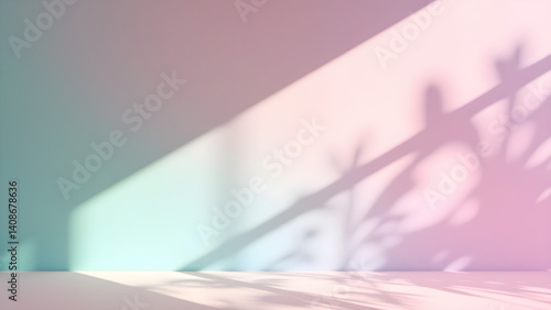 Abstract Pastel Shadow on Wall