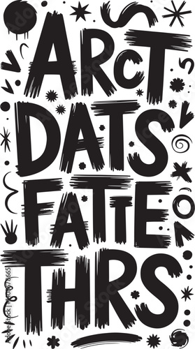 Modern White Text Design with Triangle Graphics for Creative Projects