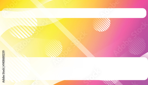 Abstract Background With Wave Gradient Shape, Line, Circle, Space for Text. For Your Design Landing Page Wallpapers Presentation. Vector Illustration with Color Gradient.