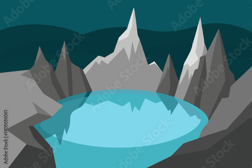 vector illustration of mountains