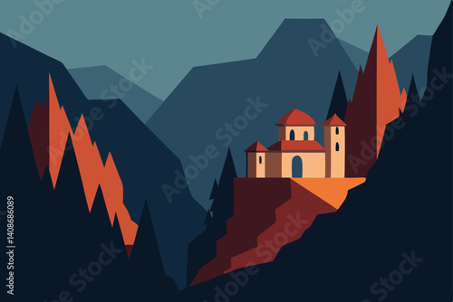 castle in the night