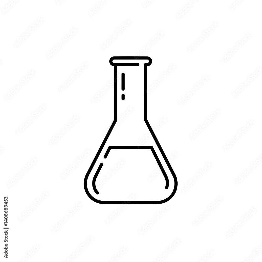 Erlenmeyer Flask Illustration Erlenmeyer Flask Illustration