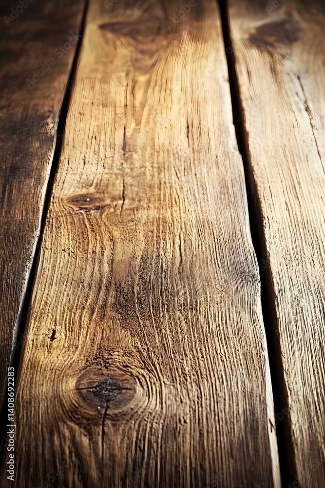 Fototapeta premium Rustic Brown Wooden Planks Texture Background