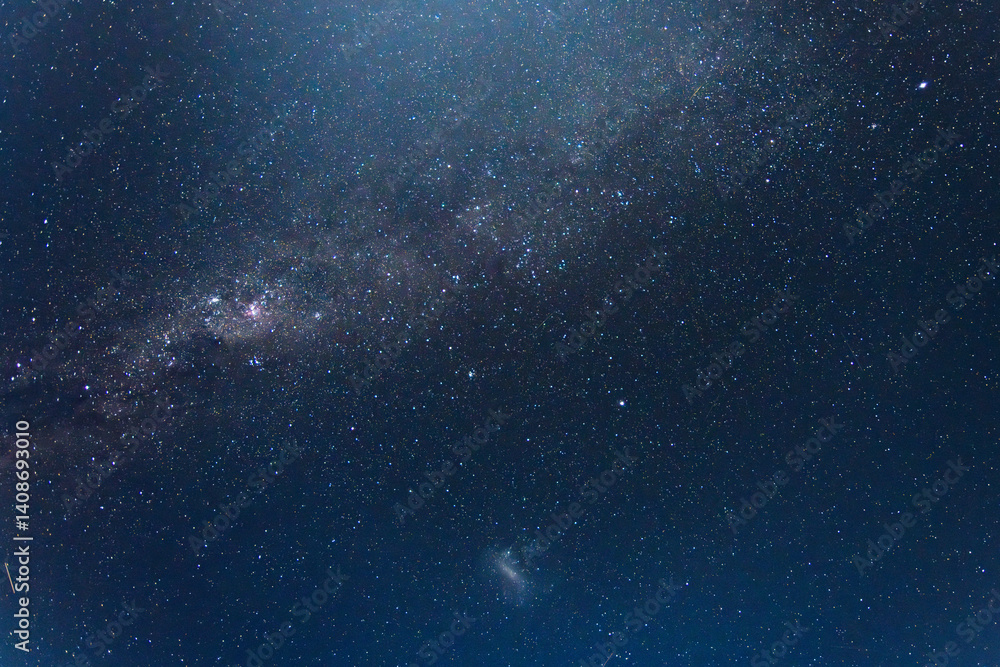 Fototapeta premium Moonlit Evening Night Sky with Stars