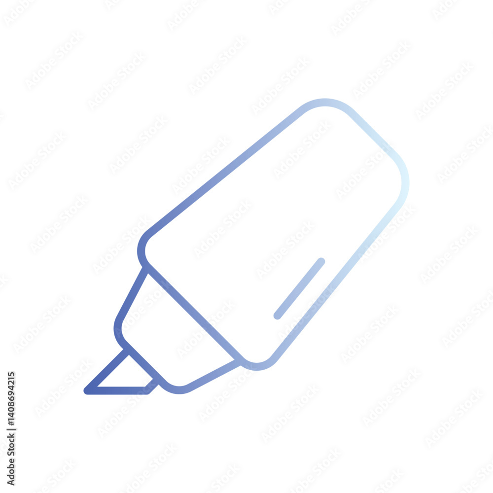 Highlighter icon vector stock illustration Highlighter icon vector stock illustration