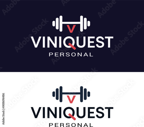 A logo for a personal training business named VINIQUEST.
