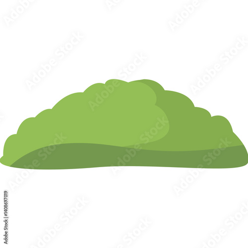 Vector illustration of green grass with leaves in cartoon style. Perfect for garden scenes, nature backgrounds, outdoor projects, or eco-friendly and botanical-themed graphic designs.
