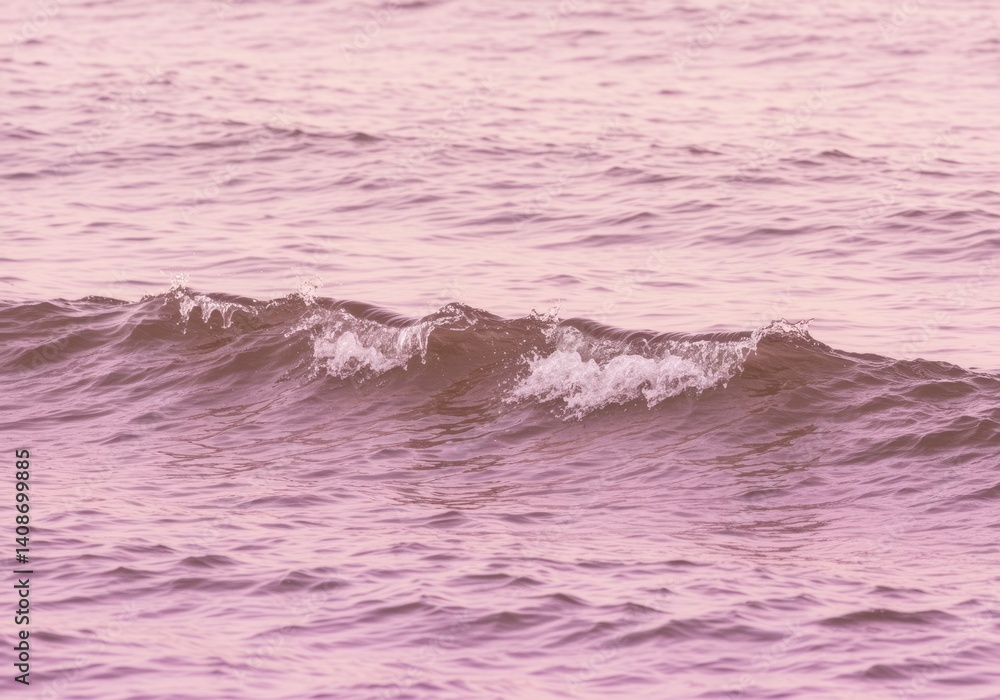 Obraz premium pastel ombre ocean waves background image