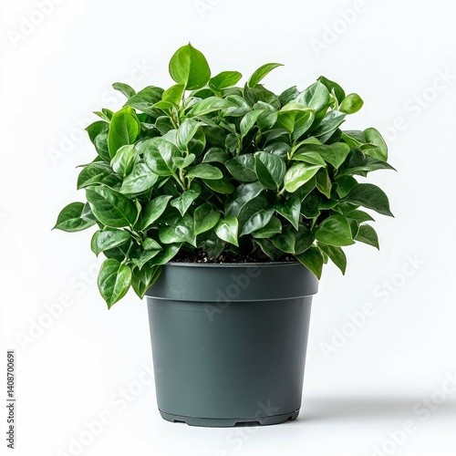 Wallpaper Mural Lush Green Potted Plant: Vibrant Foliage for Home Decor Torontodigital.ca