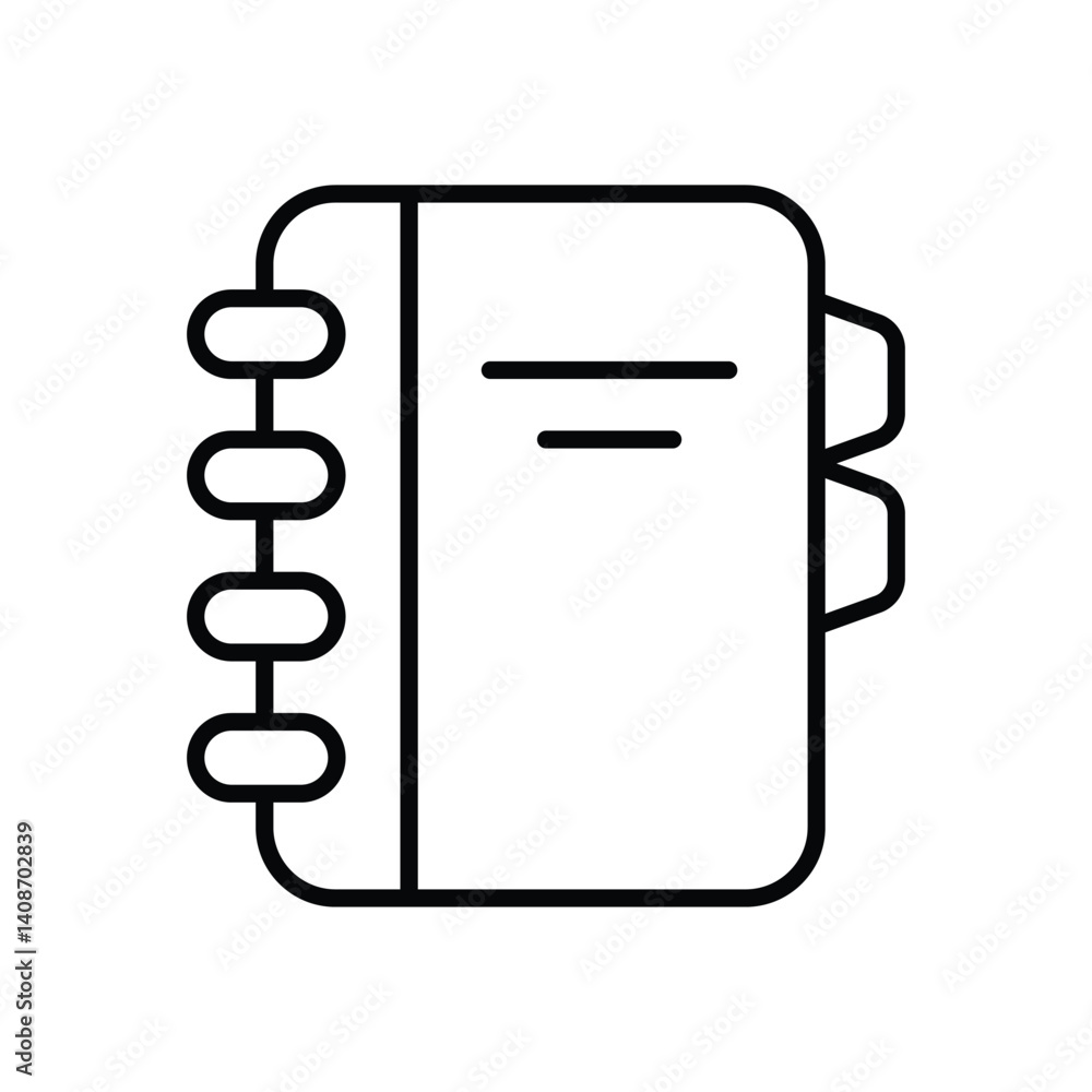 Organizer icon vector stock illustration Organizer icon vector stock illustration